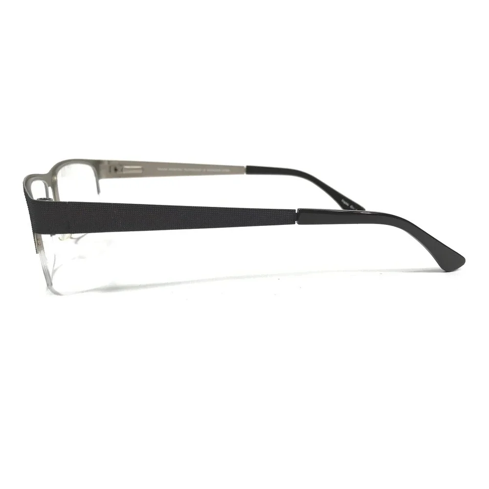 Takumi Eyeglasses Frames TK1102 10 Brown Grey Square Half Rim 57-19-145